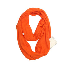 Load image into Gallery viewer, Fashion Portable Women Scarf with Zipper Pocket Infinity Scarf